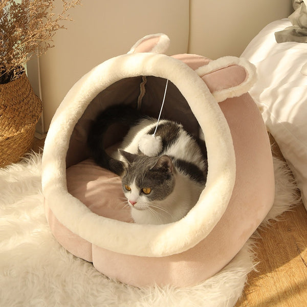 Panier de lit très doux et chaud pour chaton, chat ou petit chien.